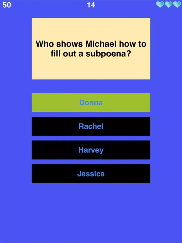 Скриншоты Trivia for Suits - Super Fan Quiz for Suits Trivia - Collector's Edition iPad 